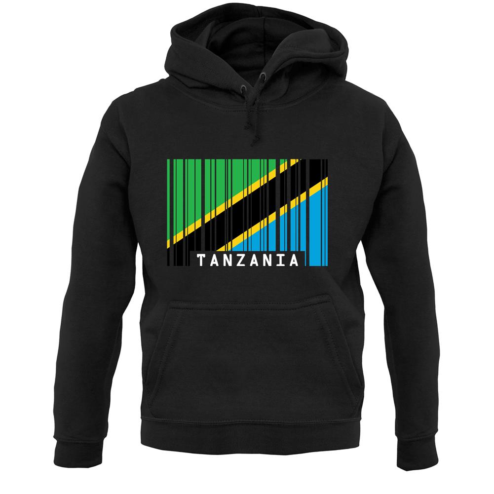 Tanzania Barcode Style Flag Unisex Hoodie