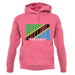 Tanzania Barcode Style Flag unisex hoodie