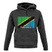 Tanzania Barcode Style Flag unisex hoodie