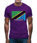 Tanzania Barcode Style Flag Mens T-Shirt