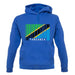 Tanzania Barcode Style Flag unisex hoodie