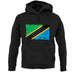 Tanzania Grunge Style Flag unisex hoodie