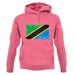 Tanzania Grunge Style Flag unisex hoodie