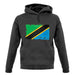 Tanzania Grunge Style Flag unisex hoodie