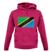 Tanzania Grunge Style Flag unisex hoodie