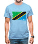 Tanzania Grunge Style Flag Mens T-Shirt