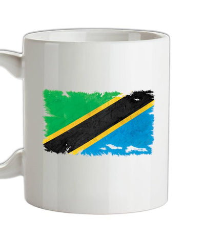 Tanzania Grunge Style Flag Ceramic Mug
