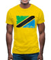 Tanzania Grunge Style Flag Mens T-Shirt