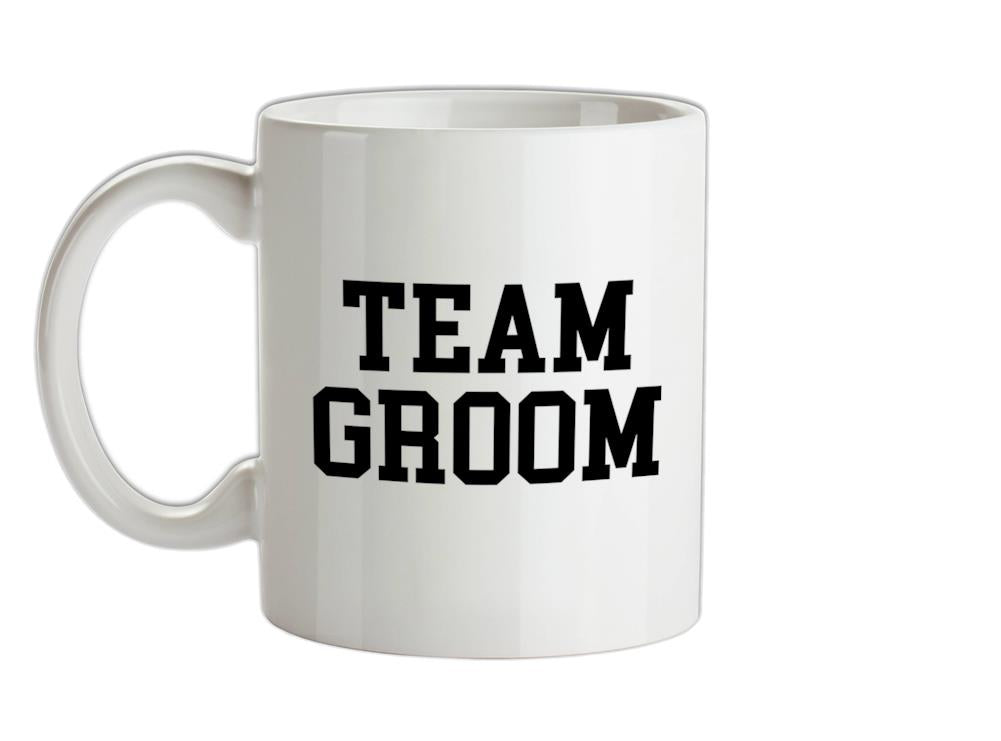 Team Groom - Text Ceramic Mug