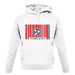 Tennessee Barcode Style Flag unisex hoodie