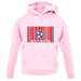 Tennessee Barcode Style Flag unisex hoodie