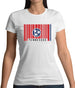 Tennessee Barcode Style Flag Womens T-Shirt