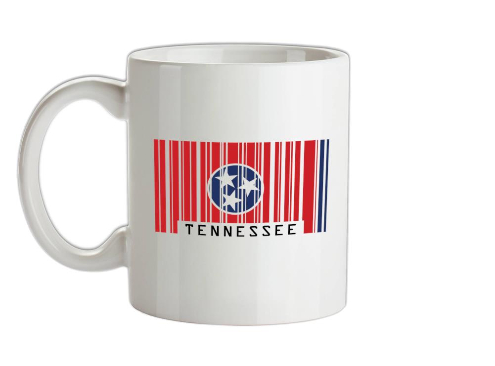 Tennessee Barcode Style Flag Ceramic Mug