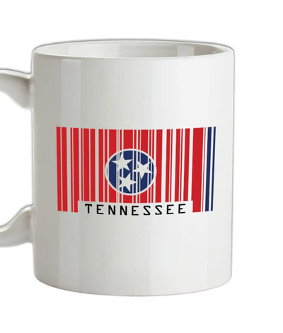 Tennessee Barcode Style Flag Ceramic Mug