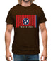 Tennessee Barcode Style Flag Mens T-Shirt