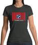 Tennessee Barcode Style Flag Womens T-Shirt