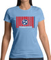 Tennessee Barcode Style Flag Womens T-Shirt