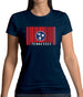 Tennessee Barcode Style Flag Womens T-Shirt