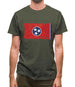 Tennessee Grunge Style Flag Mens T-Shirt