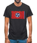 Tennessee Grunge Style Flag Mens T-Shirt