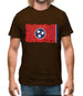 Tennessee Grunge Style Flag Mens T-Shirt