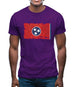 Tennessee Grunge Style Flag Mens T-Shirt