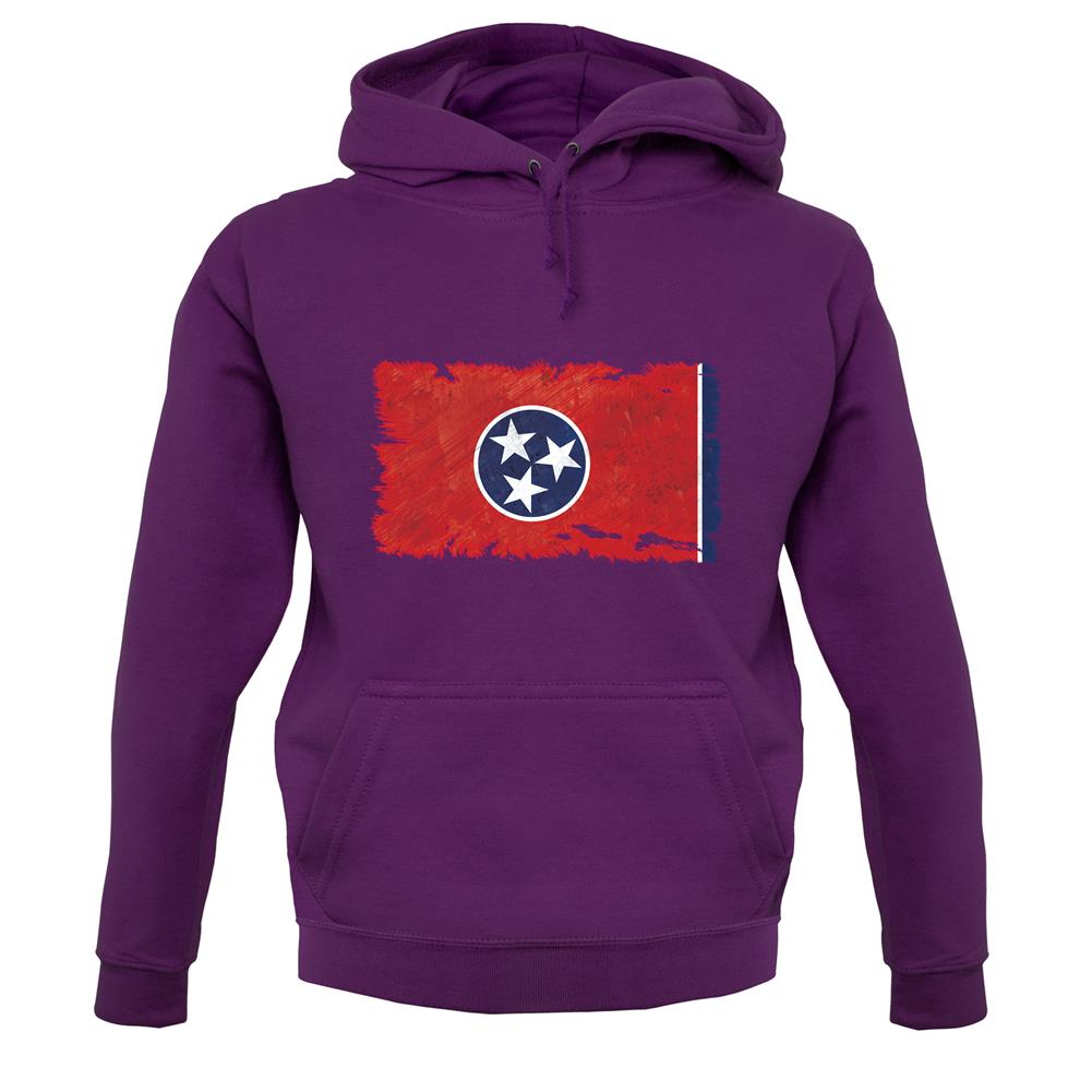 Tennessee Grunge Style Flag unisex hoodie