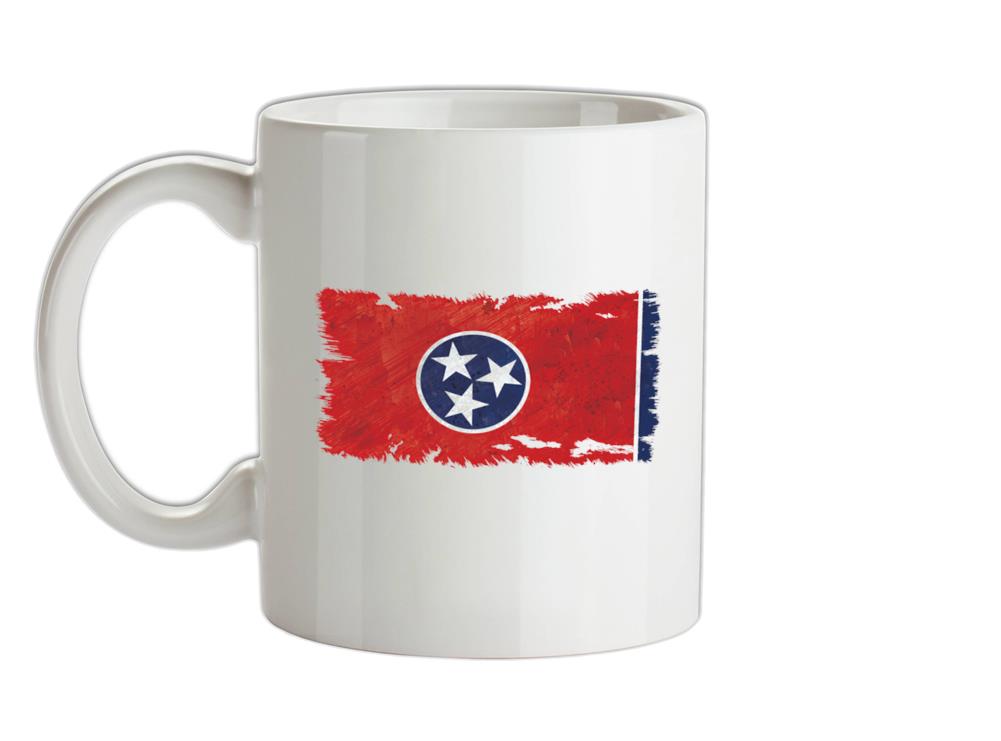 Tennessee Grunge Style Flag Ceramic Mug