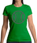 Tennis Word Ball Womens T-Shirt