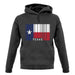 Texas Barcode Style Flag unisex hoodie