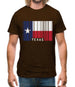 Texas Barcode Style Flag Mens T-Shirt