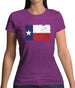 Texas Grunge Style Flag Womens T-Shirt