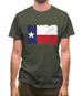 Texas Grunge Style Flag Mens T-Shirt