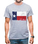 Texas Grunge Style Flag Mens T-Shirt