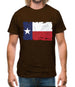 Texas Grunge Style Flag Mens T-Shirt