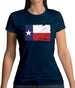 Texas Grunge Style Flag Womens T-Shirt
