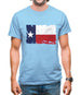 Texas Grunge Style Flag Mens T-Shirt