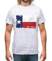 Texas Grunge Style Flag Mens T-Shirt