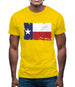 Texas Grunge Style Flag Mens T-Shirt