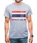 Thailand Barcode Style Flag Mens T-Shirt