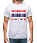 Thailand Barcode Style Flag Mens T-Shirt