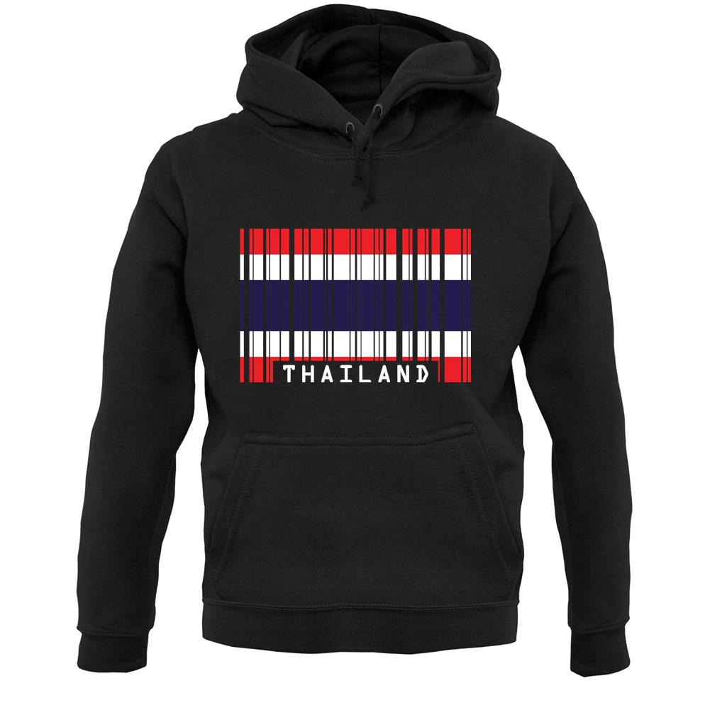 Thailand Barcode Style Flag Unisex Hoodie
