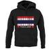 Thailand Barcode Style Flag unisex hoodie