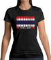 Thailand Barcode Style Flag Womens T-Shirt