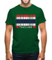 Thailand Barcode Style Flag Mens T-Shirt
