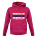 Thailand Barcode Style Flag unisex hoodie