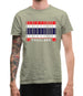 Thailand Barcode Style Flag Mens T-Shirt