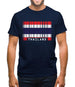 Thailand Barcode Style Flag Mens T-Shirt