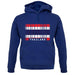 Thailand Barcode Style Flag unisex hoodie