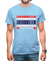 Thailand Barcode Style Flag Mens T-Shirt